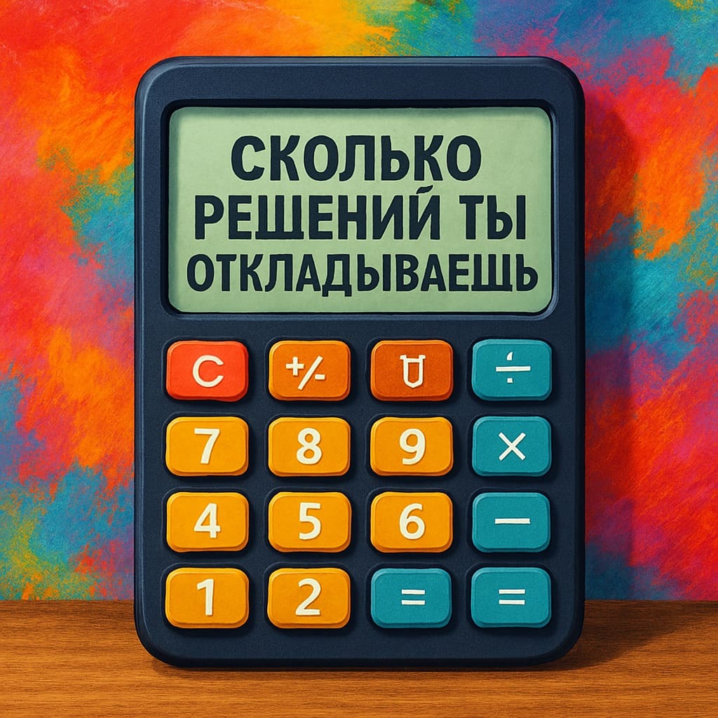 Калькулятор «Сколько решений ты откладываешь»