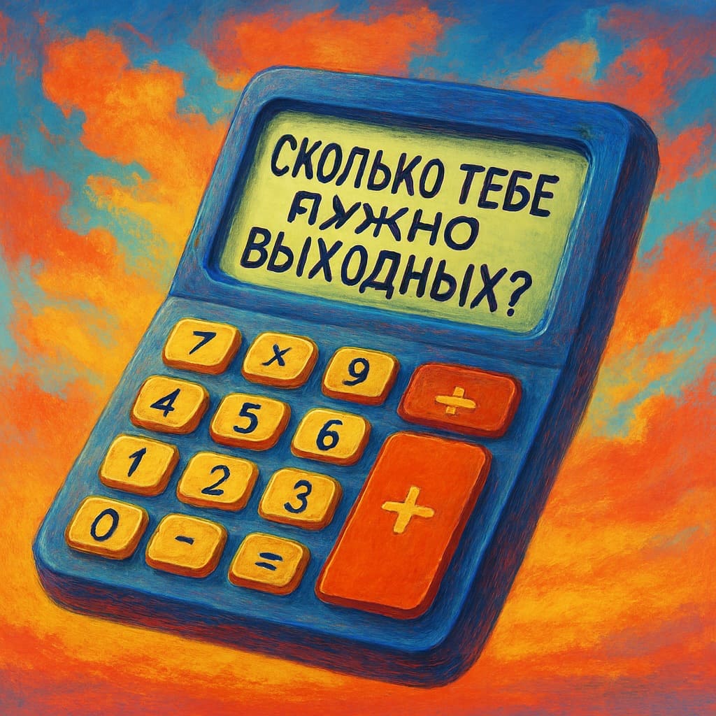 Калькулятор «Сколько тебе нужно выходных»