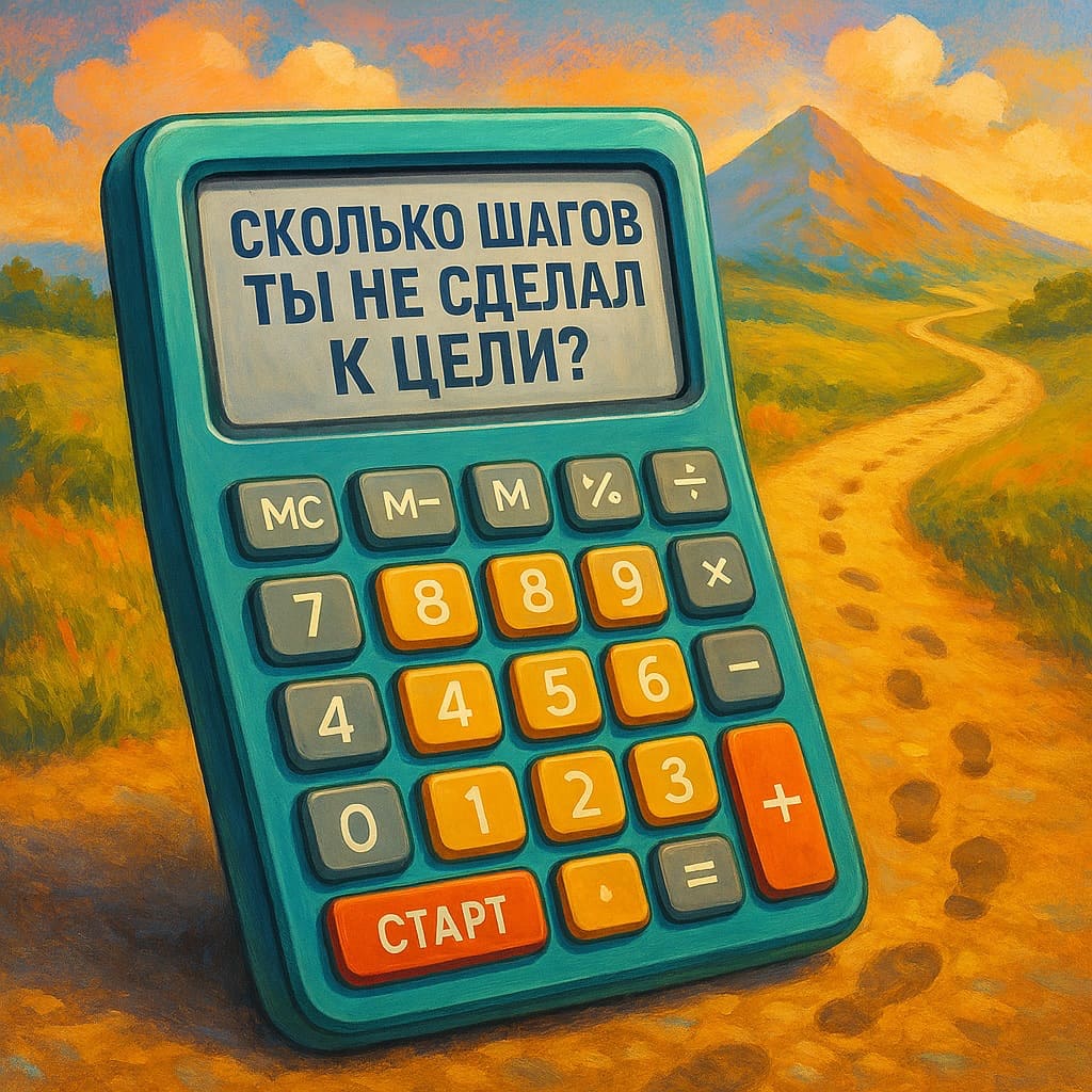 Калькулятор «Сколько шагов ты не сделал к цели»