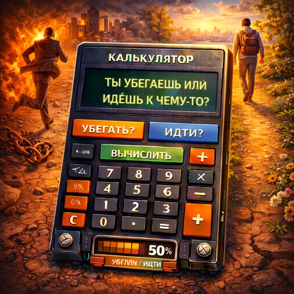 Калькулятор «Ты убегаешь или идёшь к чему-то?»