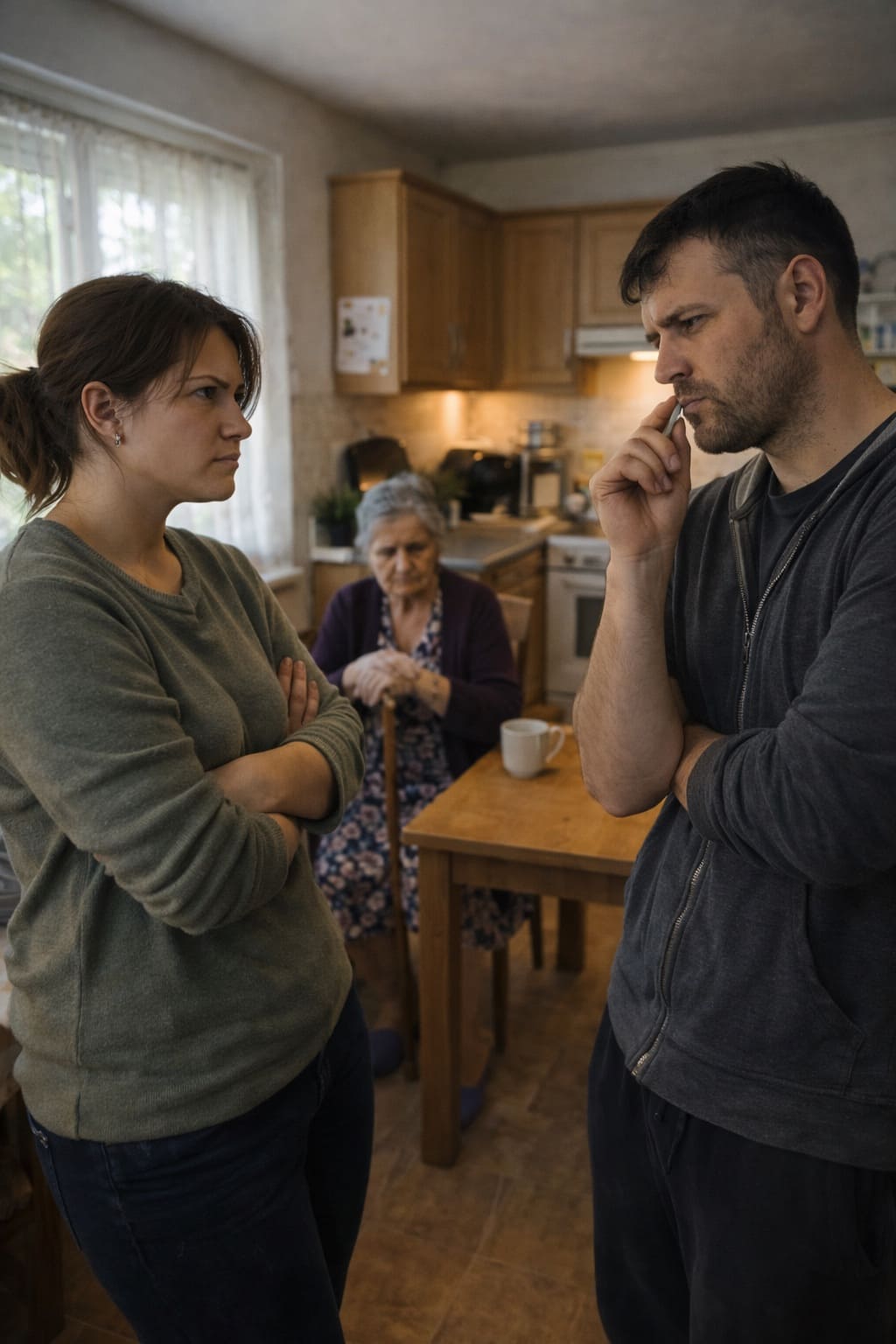 Мой муж решил сдать мать в пансионат и продать её квартиру ради беременной подружки — но мать вызвала нотариуса