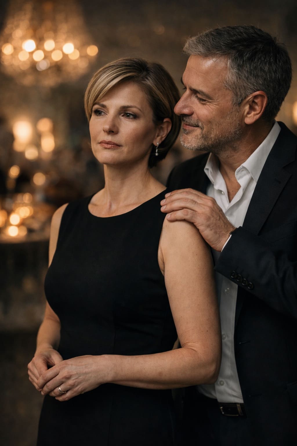 На выставке мужа её приняли за обслугу, а ведь она помогала строить его карьеру двадцать три года