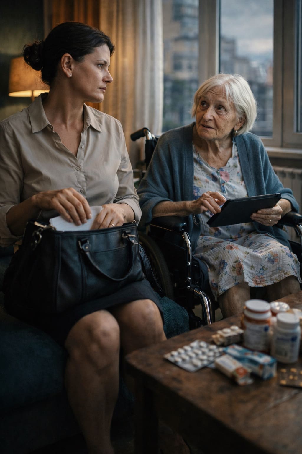 Нина больше восьми лет ухаживала за ней каждый день. Когда решила уехать, мать мужа попросила вызвать нотариуса