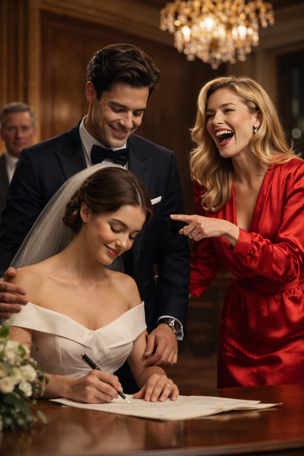 Она молча подписала бумаги о разводе — никто не знал, что ее отец-миллиардер смотрит из задней части комнаты...