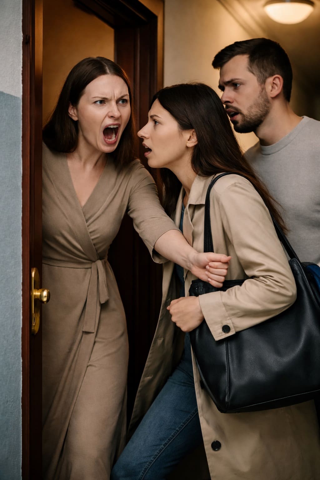 — Она врывается в мой дом, роется в моих вещах и устраивает притон, а ты всё ещё защищаешь свою сестру? Тогда собирай вещи и вали к ней!