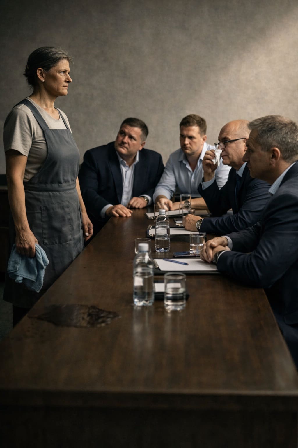 Уборщица никогда не лезла в чужие дела, но на переговорах у директора не выдержала - вмешалась