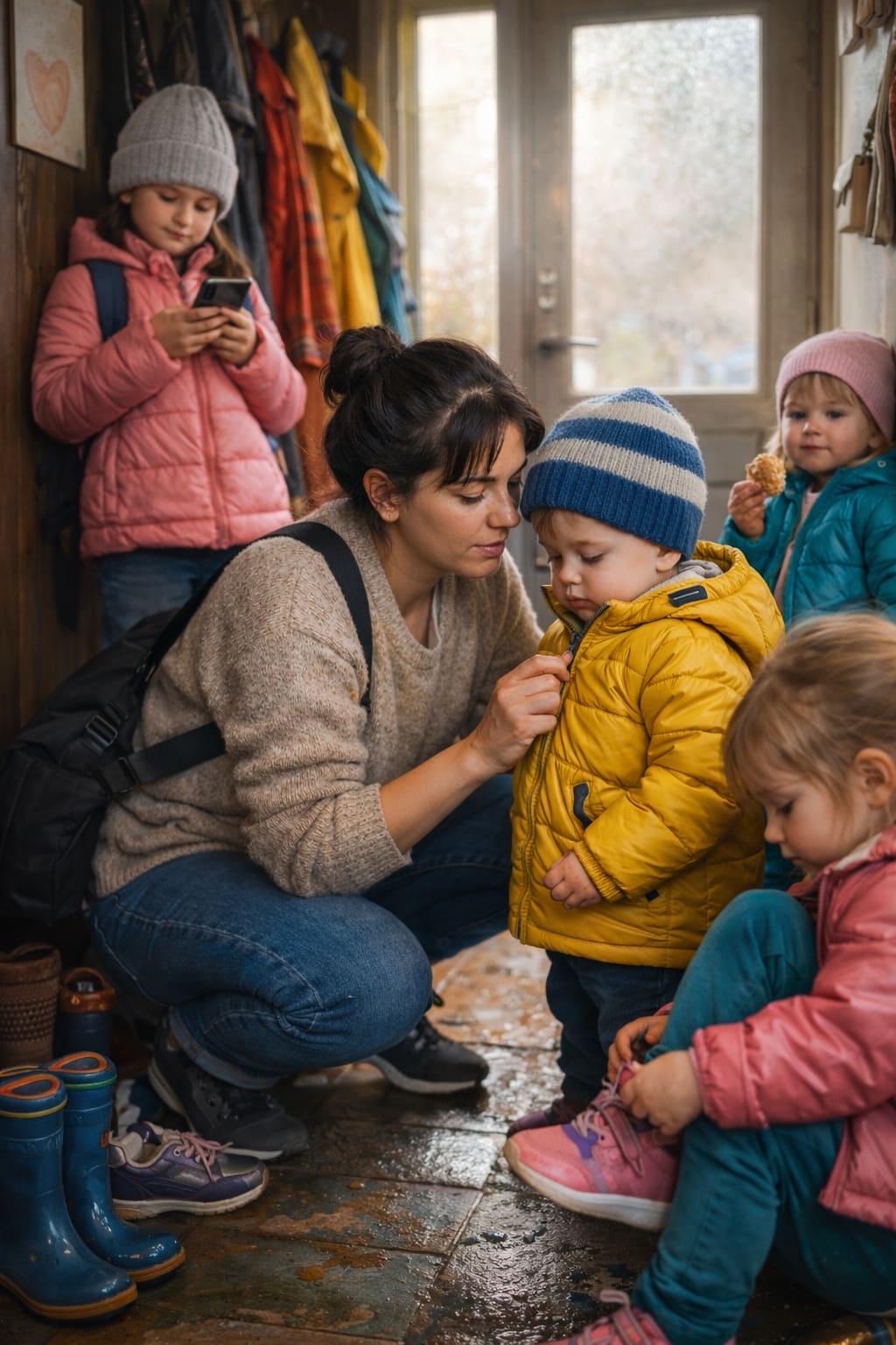 Золовка уехала на маникюр, оставив мне четверых детей, и тогда я придумала, куда их деть